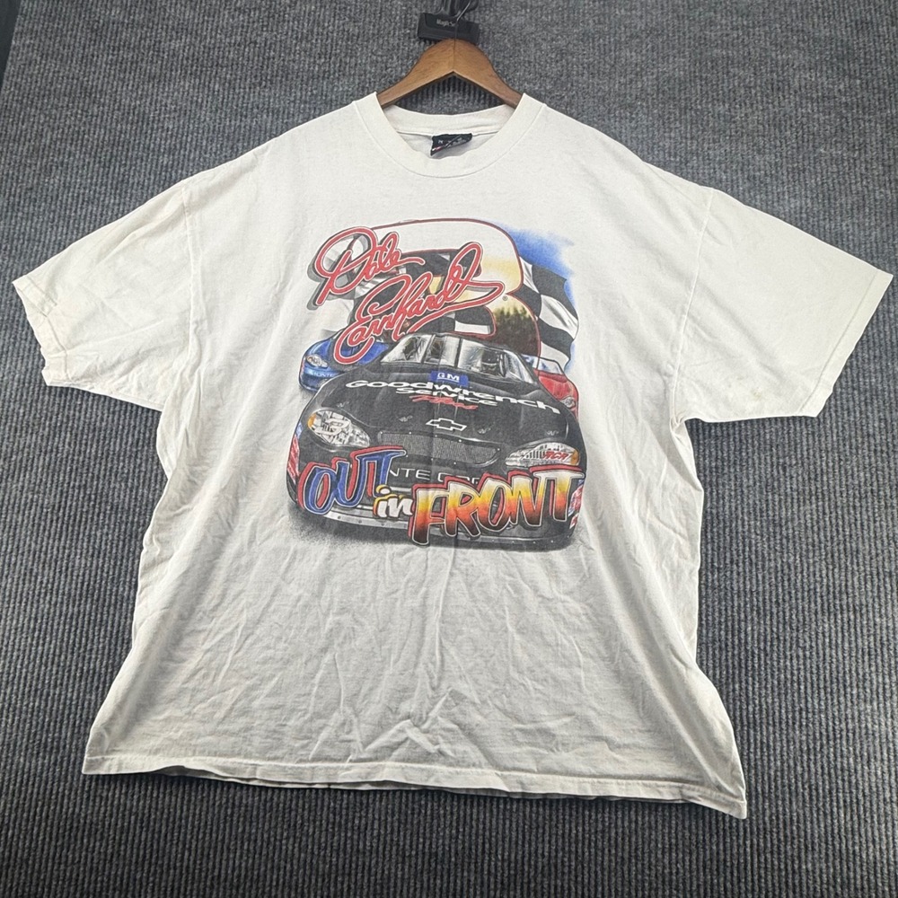 Chase Authentics Vintage men's 2X White Good Dale Earnhardt NASCAR 2000 Graphic